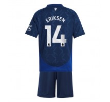 Manchester United Christian Eriksen #14 Koszulka Wyjazdowa dzieci 2024-25 Krótki Rękaw (+ krótkie spodenki)